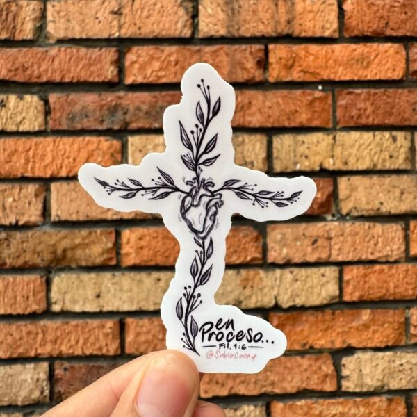 En proceso… – Filipenses 1:6 ✝️🌿 - Sticker