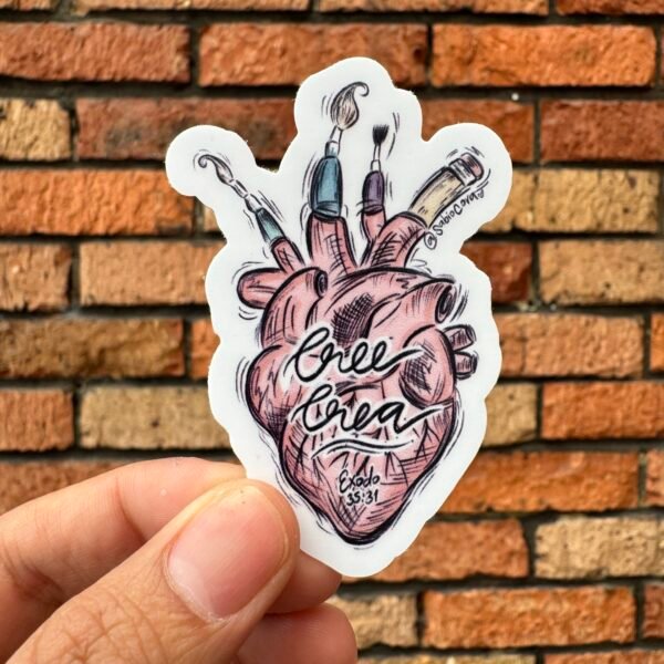 Cree y crea – Éxodo 35:31 🎨💗 - Sticker