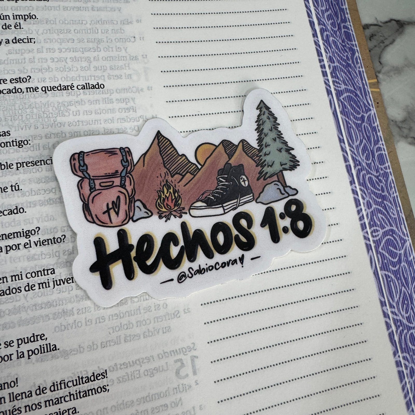 Hechos 1:8 ⛰️🔥👟 - Sticker - Imagen 2