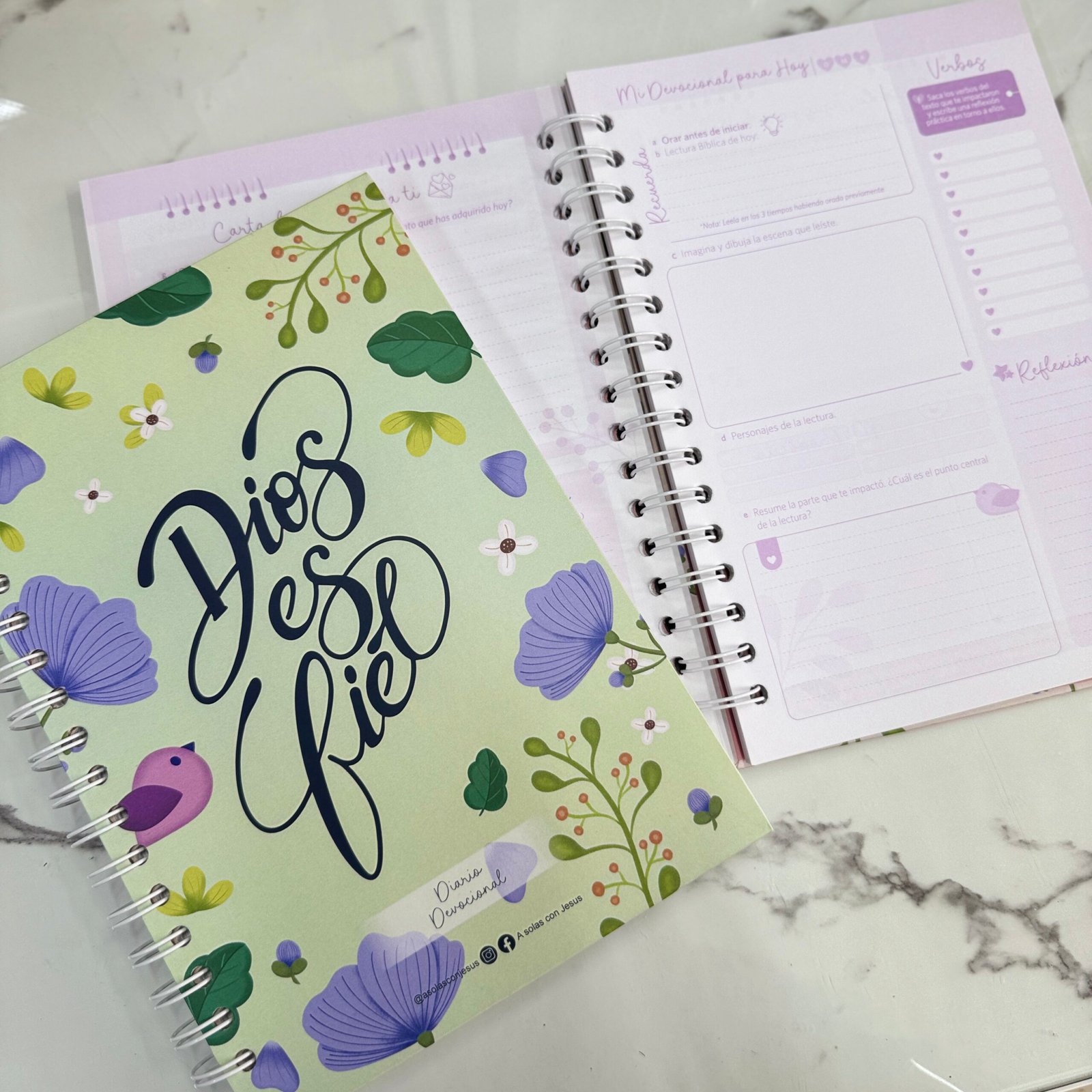 Diario Devocional “Dios es fiel ” Verde - A solas con Jesús - Imagen 14