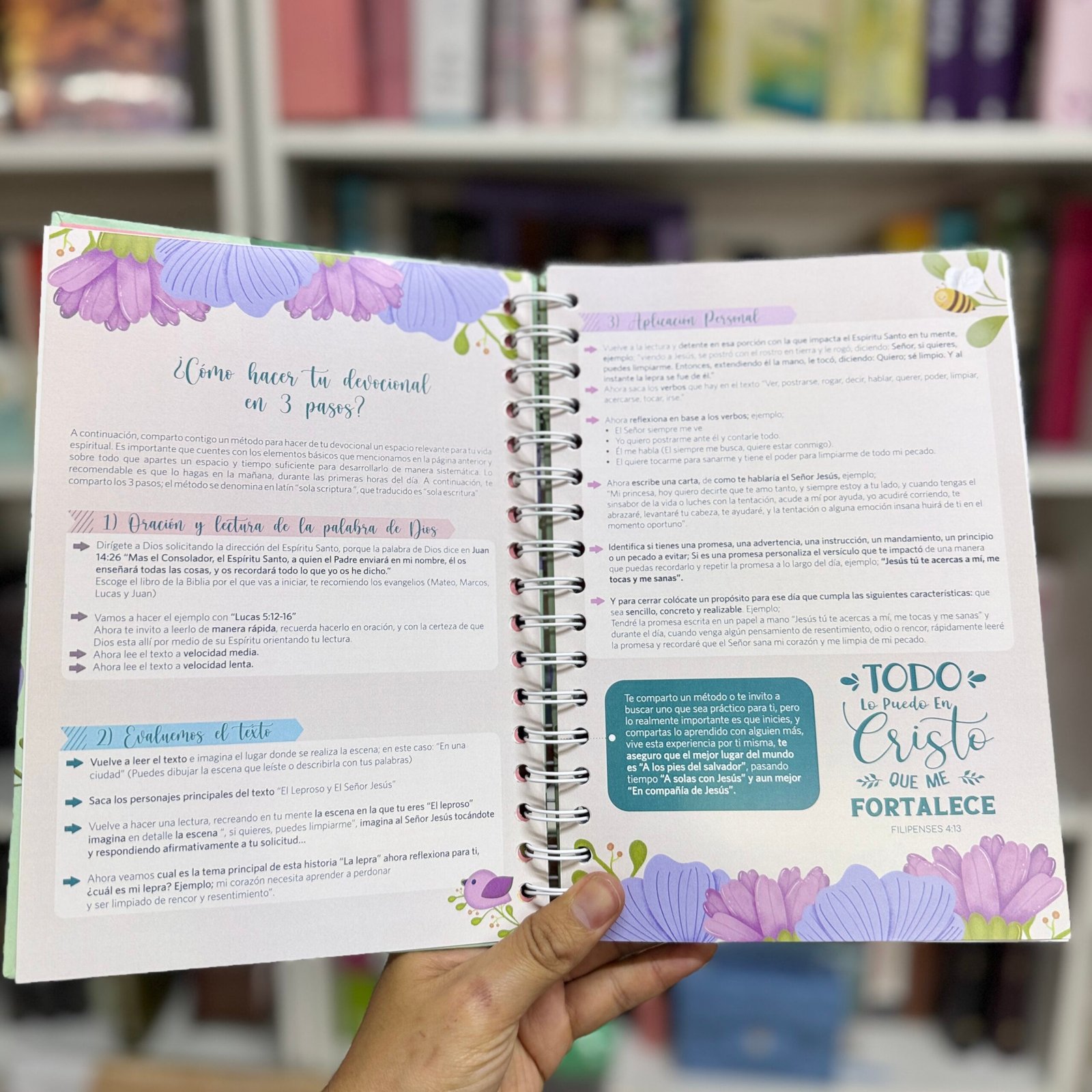 Diario “Promesas” Devocional “Dios es Fiel” - Rosa - A solas con Jesús - Imagen 5