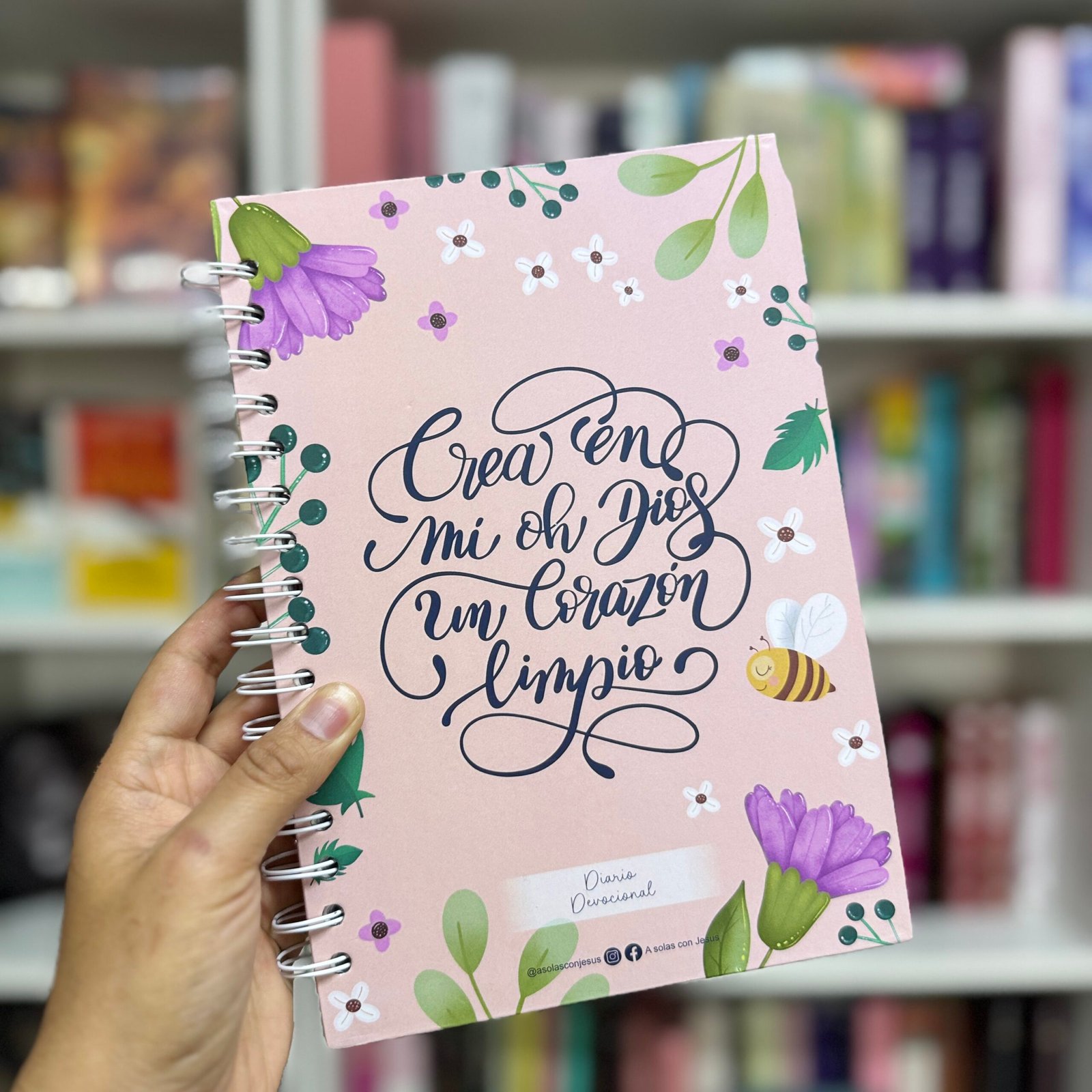 Diario Devocional “Crea en mí un Corazón Limpio” – Rosa – A solas con Jesús