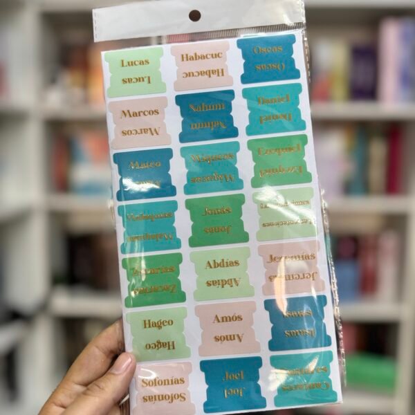 Verde Dorado – Índice para Biblia Adhesivo / Tabs para Biblias / STICKERS / Separadores