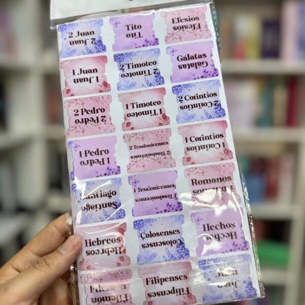 Flores Primavera – Índice para Biblia Adhesivo / Tabs para Biblias / STICKERS / Separadores