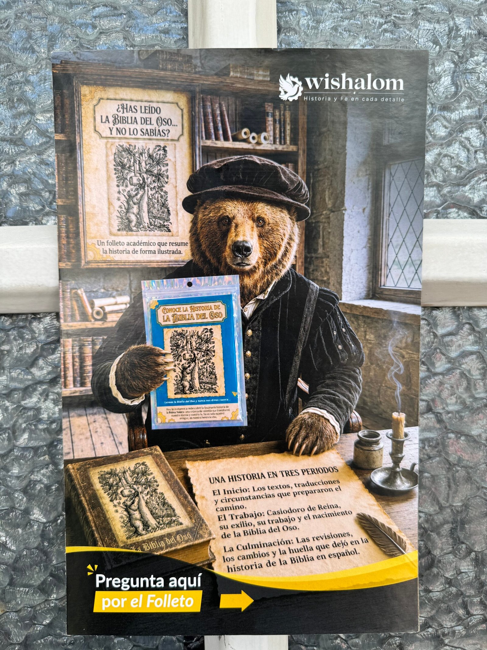 📖 Folleto Conoce la Historia de la Biblia del Oso - Wishalom - Imagen 4
