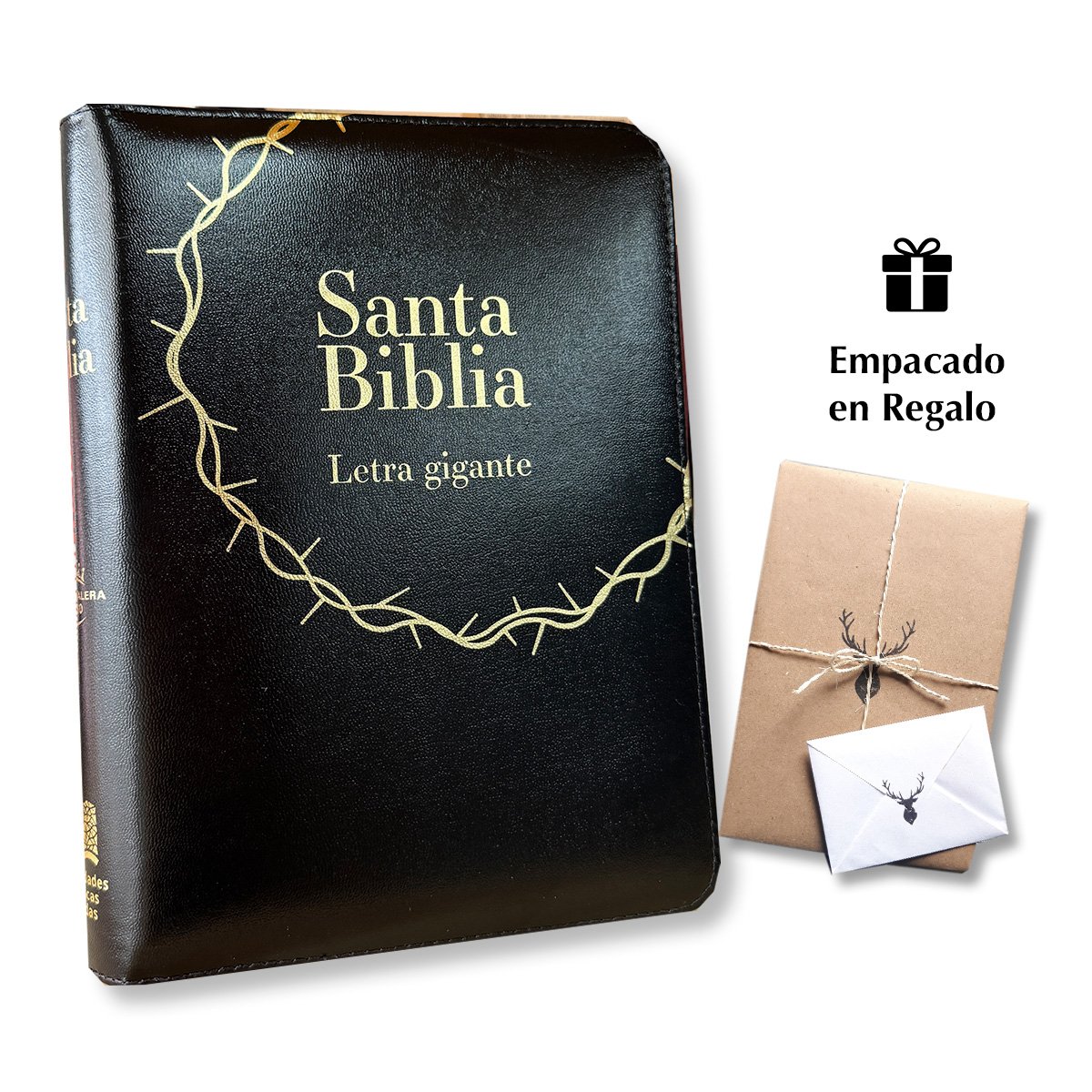 Biblia Reina Valera 1960 Letra Gigante 16 puntos Negro Indice con código QR