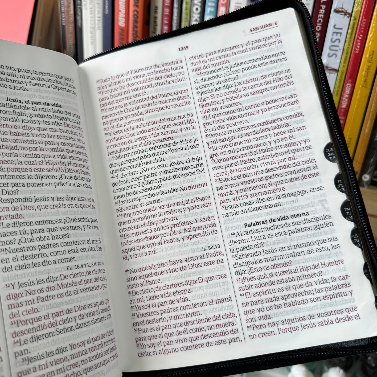 Biblia Reina Valera 1960 Letra Gigante 16 puntos Negro Indice con código QR - Imagen 4