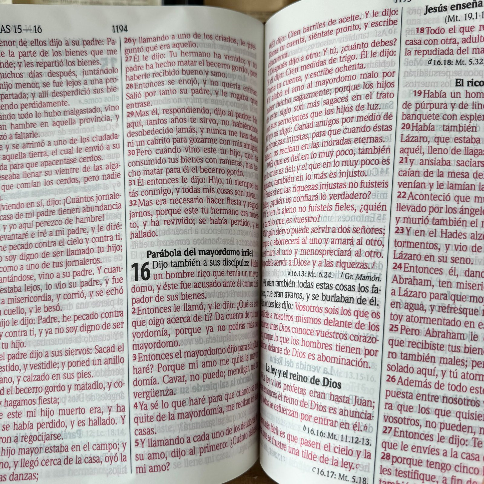 Biblia Reina Valera 1960 Grande Letra Gigante 16 puntos Indice Imitación Piel Café - Imagen 5