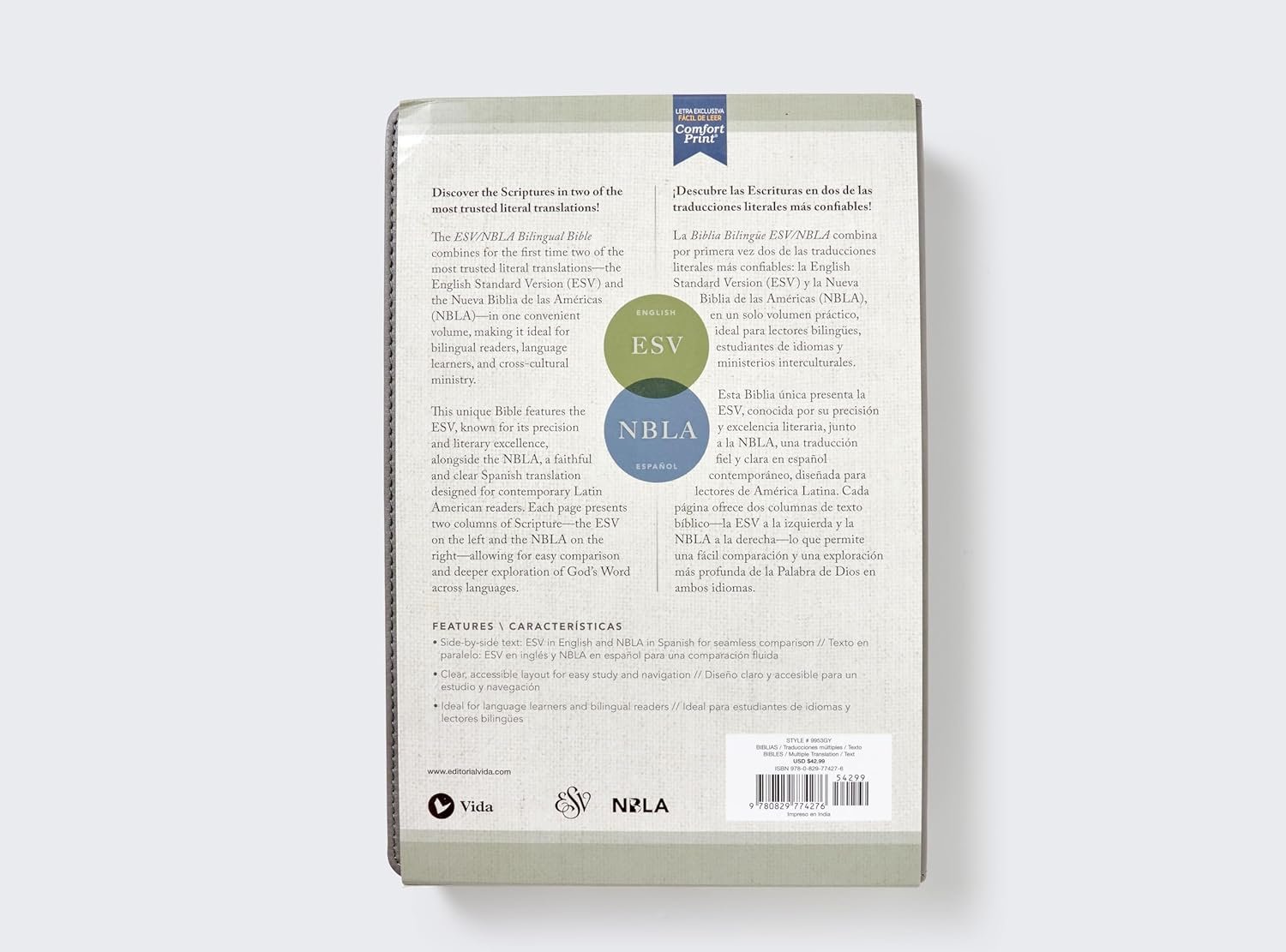 Biblia Bilingüe ESV/NBLA Imitación Piel - Imagen 3