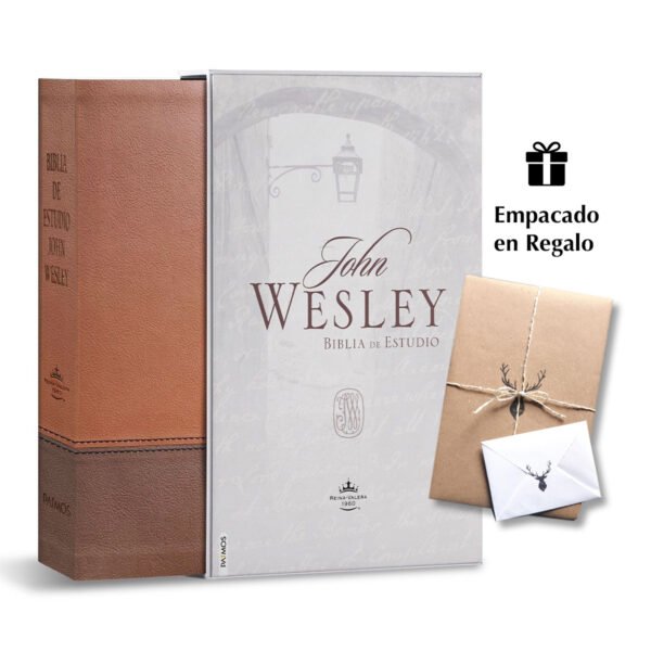 Biblia de Estudio John Wesley  Reina Valera 1960 Duotono Marrón