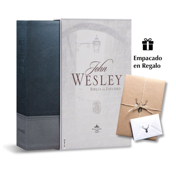 Biblia de Estudio John Wesley Reina Valera 1960  Duotono Negro