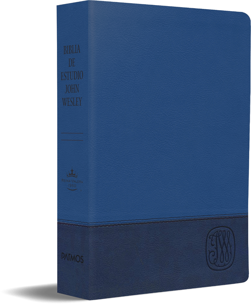 Biblia de Estudio John Wesley Reina Valera 1960 Duotono Azul - Imagen 3